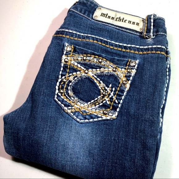 * VINTAGE MISS CHIC PREMIUM BOOT JEANS 7/28x32 😎